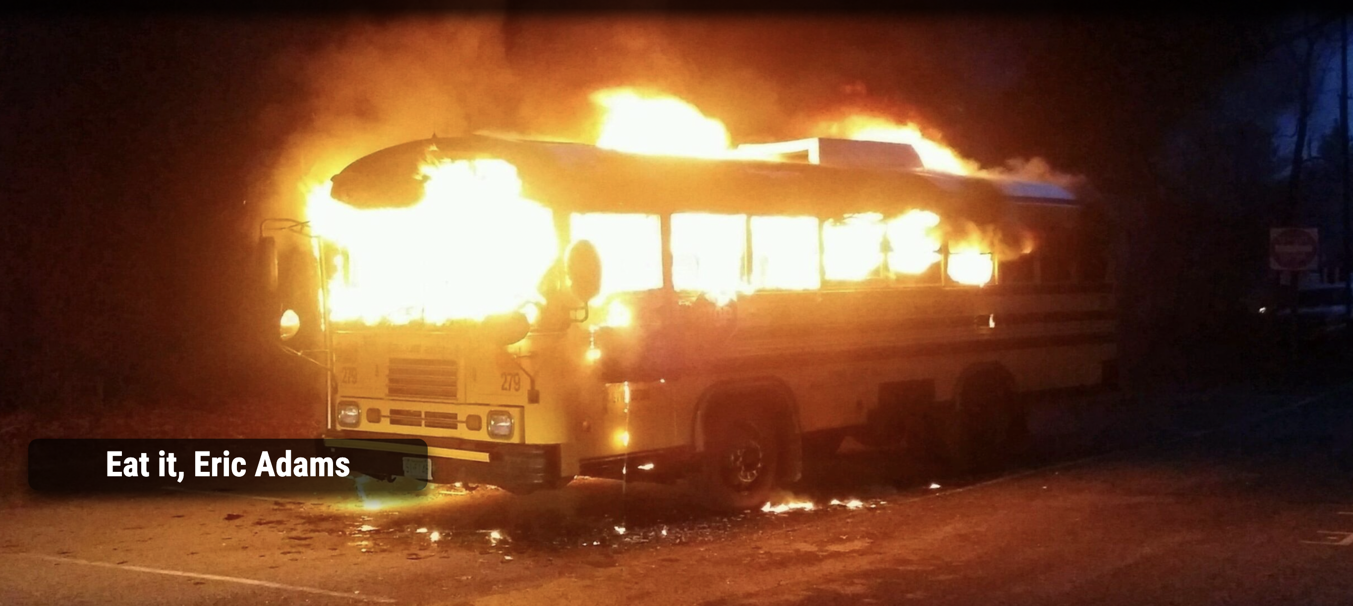 “Viva Tort! Avenge Bay Ridge!” NYPD bus torched