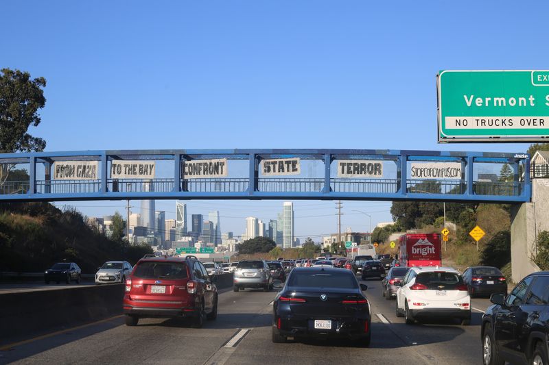 Stop Cop City Banner Drop in San Francisco